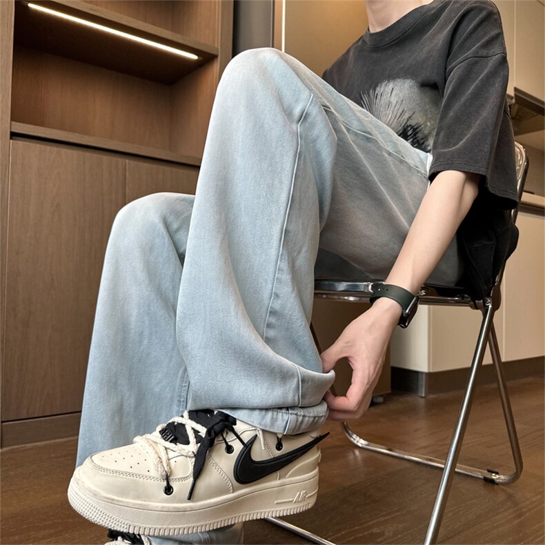 2024夏季新款内景大码美式冰丝牛仔裤M-5XGK24516-P55,男装牛仔裤,电商A022