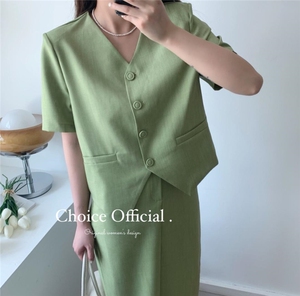 【NEW】短袖西装半裙套装 x012#图片