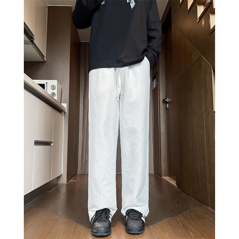百搭休闲裤男宽松直筒休闲裤裤子百搭ins港风潮男裤K09544-P35,男装休闲裤,星座308B-2