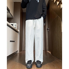 百搭休闲裤男宽松直筒休闲裤裤子百搭ins港风潮男裤K09544-P35，男装休闲裤，星座308B-2