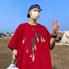 量大优供视频220克美式短袖t恤T2919得物直播有280克品质，男装T恤，电商A486