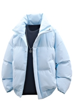 支持二开冬装加棉加厚立领棉服男女棉衣外套光板面包服M816-P70，男装棉衣，电商A441