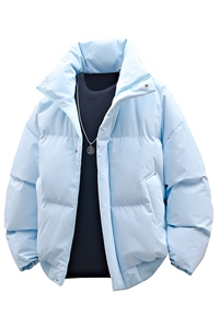 支持二开 冬装加棉加厚立领棉服男女棉衣外套光板面包服 M816-P70图片