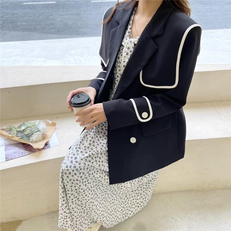 韩式大版气质撞色西装，女装西装，Balance Studio(2F)