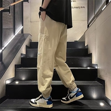 美式高街宽松阔腿工装裤男女潮牌休闲百搭裤M631-P38，男装休闲裤，星座1109-3