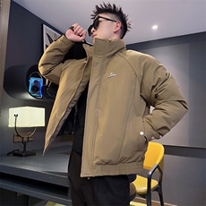 AY120/P148控188冬季社会小伙立领百搭休闲加厚外套棉服男卡其首，男装棉衣，星座305B-1