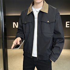 翻领夹克男春季简约宽松潮流百搭上衣服JK266-P73，男装夹克，星座308B-2