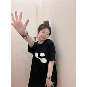 T0612-P25 潮美式纯棉短袖 男女同款基础款宽松上衣图片