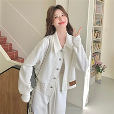 现货春装新款韩系复古阔版休闲外套夹克2603P140K218，女装短外套，2C219