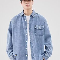1506/Q11140/P52男款衬衫秋季宽松小众男生潮流百搭休闲外套潮，男装衬衫，星座1506