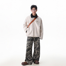 包现货-美式高街cleanfit麂皮绒底特律秋夹克外套218-7-JK60-P105，男装夹克，星座218-7