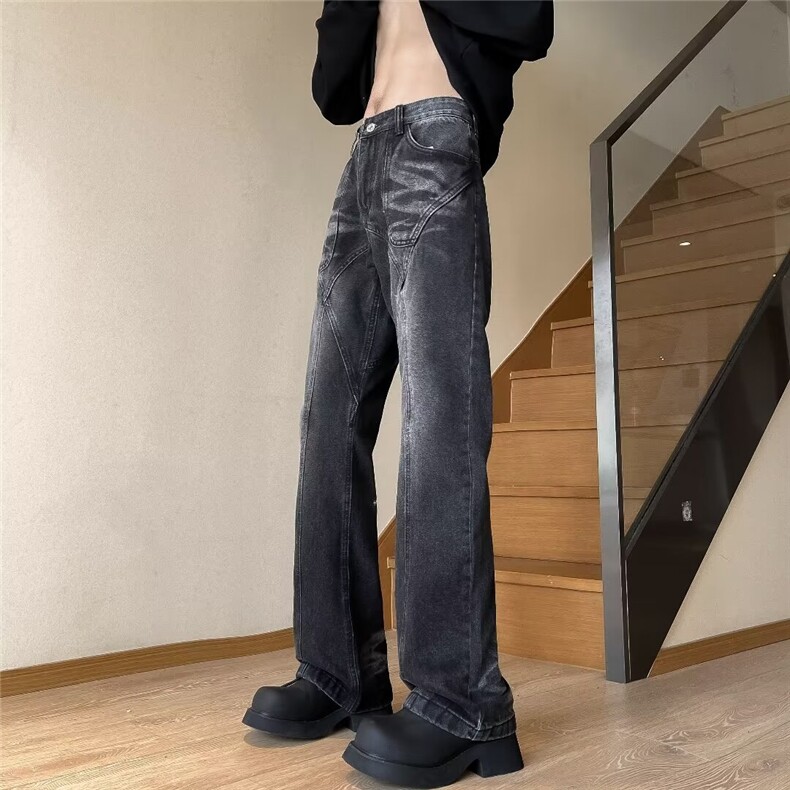 美式牛仔裤男款秋季长裤潮A009P58,男装牛仔裤,星座1116-2