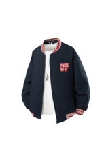 秋季新款现货棒球领夹克男纯色上衣外套DSA157B-JK7926-特P65，男装夹克，电商A157B