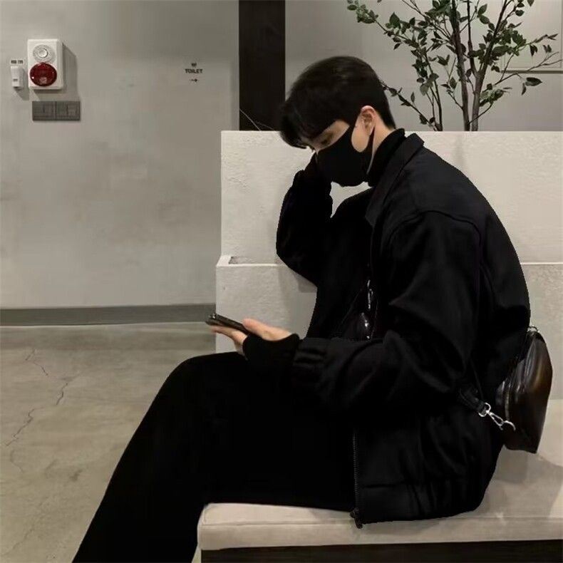韩系麂皮绒vibe男潮牌高级感夹克外套HW22P70,男装夹克,星座1116-2