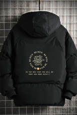 MY16163-P100加厚加绒连帽衣男大码服男面包服男网格挂拍，男装棉衣，电商A040A