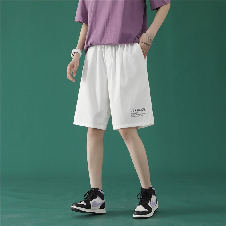 男士宽松运动五分裤韩版潮流2023夏新款DK518-特批16，女装休闲裤，星座718-1