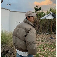 跑量特批现货高品质供抖音供直播美式短款pu棉衣男女G1111P75，男装棉衣，电商A339