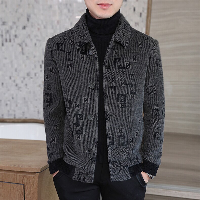 2025冬季新款男士毛呢大衣短款翻领修身潮流百搭外套A33P150控238，男装毛呢大衣，电商B226-2（原B217-2）