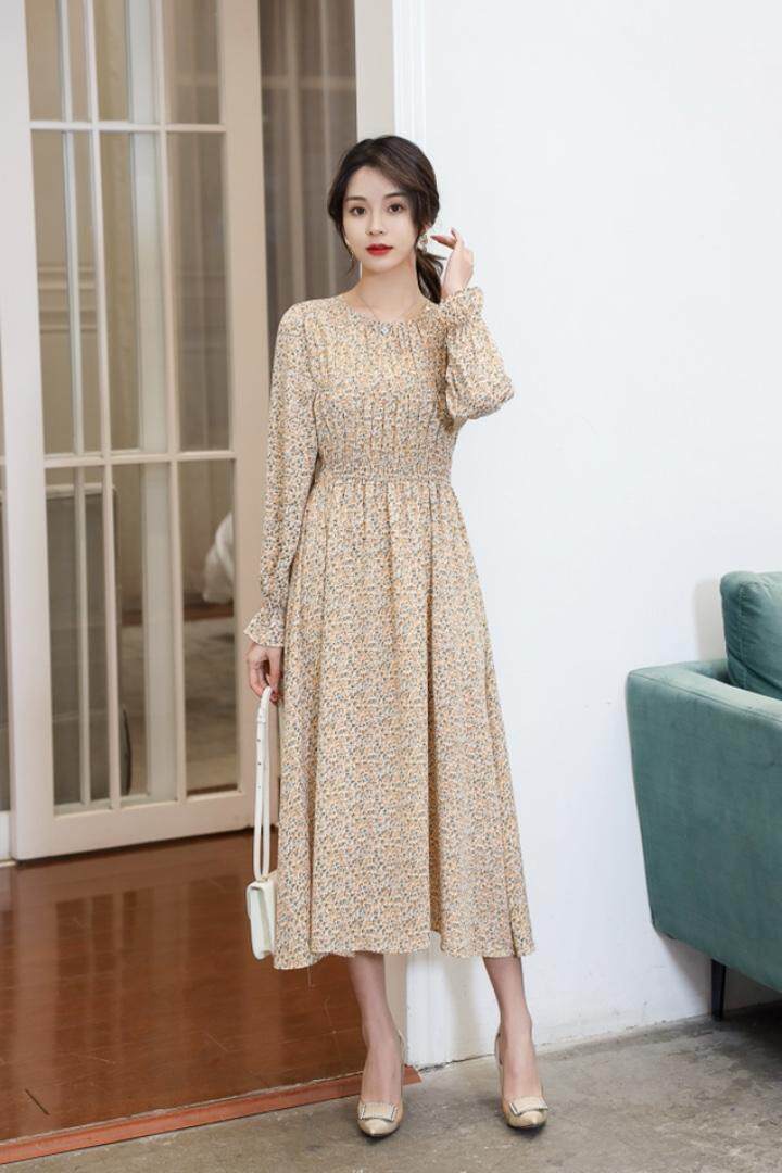 【现货】春季新款碎花披肩连衣裙两穿，女装连衣裙，笑思源