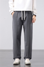 2025新款垂感直筒西裤男青少年百搭港风阔腿宽松休闲长裤M550-P50，男装西裤，星座509