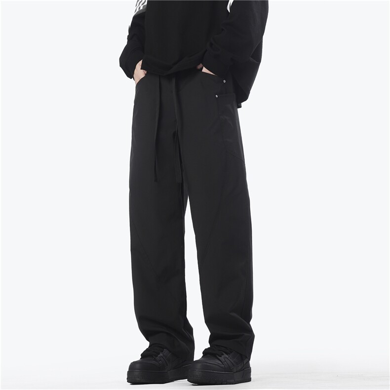 深度库存秋冬加厚美式弯刀裤男女同款宽松百搭休闲裤K10109-特P40，男装休闲裤，电商A099