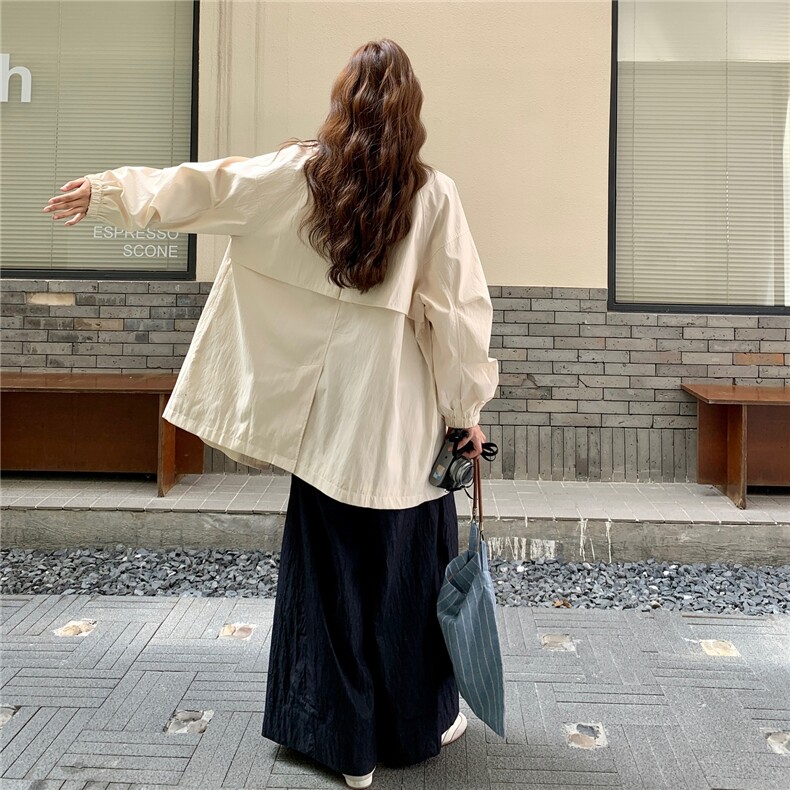 松弛感休闲减龄风衣外套女秋季2025新款显瘦巨好看大衣爆款高级感,女装风衣,2C290