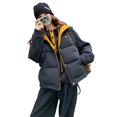 25新品冬季50羽绒马甲加绒卫衣套装6533-P355-459，女装套装/套裙，2C317