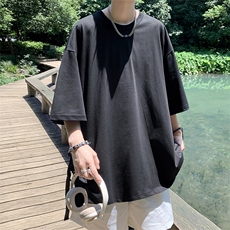 C343P322024新款设计感小众t恤短袖男夏季潮牌百搭宽松上衣，男装T恤，星座512-6