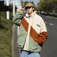 cityboy冬款加绒加厚棉衣羊羔绒棉服外套港风潮流男装MY105P95，男装夹克，电商A086