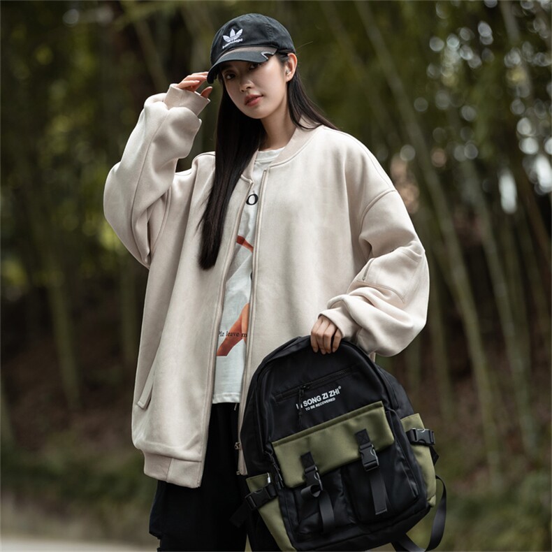 特P68控118春秋款美式复古麂皮绒飞行棒球服男女夹克外套JF01,男装夹克,电商B370