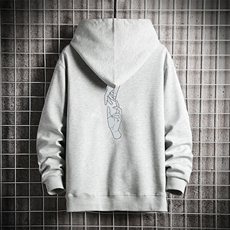 KS21147-P38连帽开衫卫衣男运动外套大码班服网格挂拍，男装卫衣，电商A040A