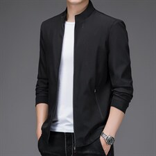 男士夹克外套2023秋季新款棒球领休闲男士爸爸外套秋装中年男上衣，男装夹克，电商B212（原钱塘6029）