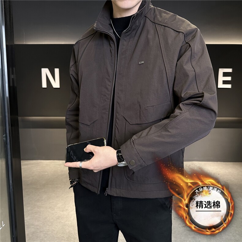 3923P1352025新款棉服加棉冲风衣夹克棉衣外套控卷后195,男装夹克,星座414（原B263）
