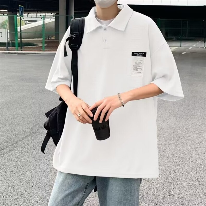 夏季流行青年男生短袖POLO衫衬衣休闲宽松舒适吸汗休闲上衣,男装Polo衫,星座1013