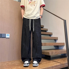 K5036/特P30男士新款夏季冰丝扎染休闲裤男薄款垂感阔腿长裤子，男装休闲裤，电商A141