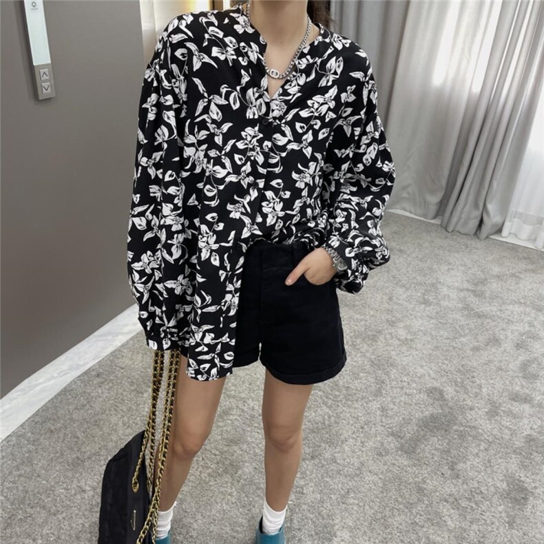 韩版花衬衣，其它，mo cha dan