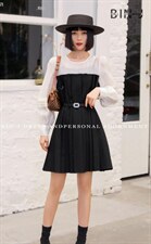 秋季新款韩版收腰连衣裙，女装连衣裙，宾珏