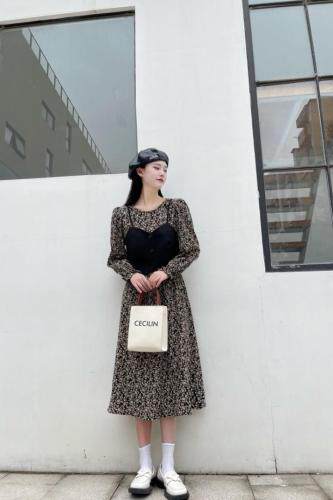 连衣裙黑色，女装连衣裙，QIANCHEN 谦晨