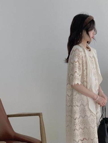 夏季新款，水溶花连衣裙，女装连衣裙，9roove