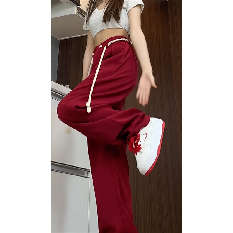 夏季冰丝裤垂感显瘦西裤男女百搭小直筒休闲裤子 K003特P35控59图片