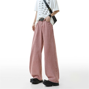 宽松纯色高品质牛仔裤 809B-190-55控78图片