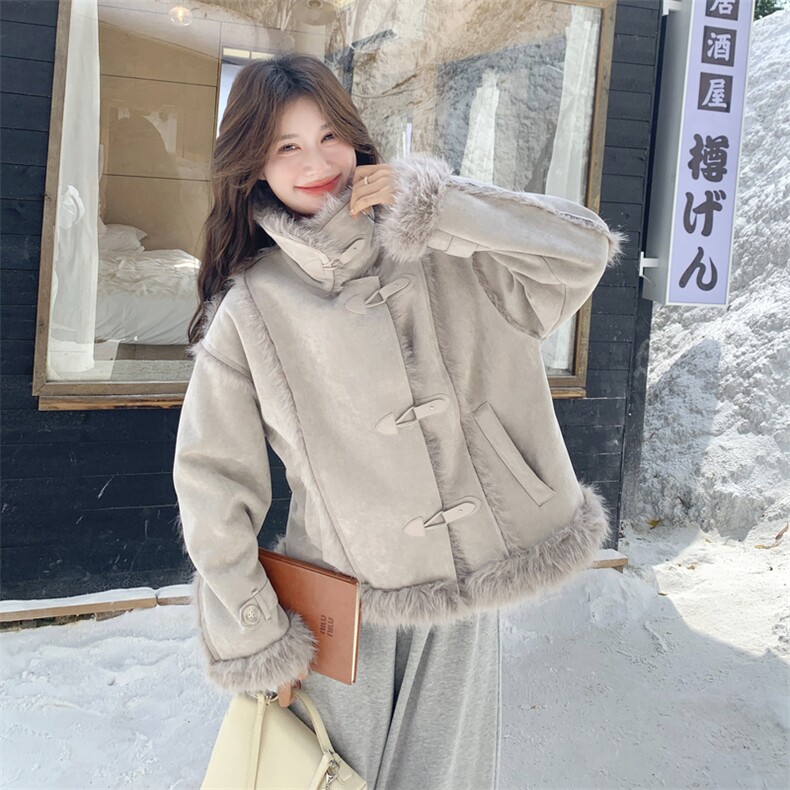 现货主推！！冬装新款皮毛一体2C203-5593-P215-328,女装棉衣/棉服,2C203