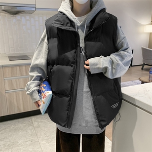 2021复古棉马甲男冬季外穿潮牌羽绒棉马夹无袖外套A   W2304-P45图片