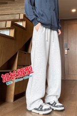 秋季瘦高个子加长休闲裤男直筒阔腿188cm115运动裤宽松KZ030P55，男装休闲裤，电商B312
