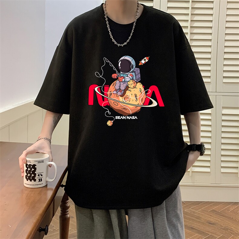 麂皮绒短袖t恤男大码半袖男 JD82287-P25图片