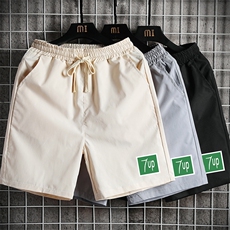 DK39058-P15港风休闲短裤男士大码运动五分裤男中裤男马裤网格，男装休闲裤，电商A040A