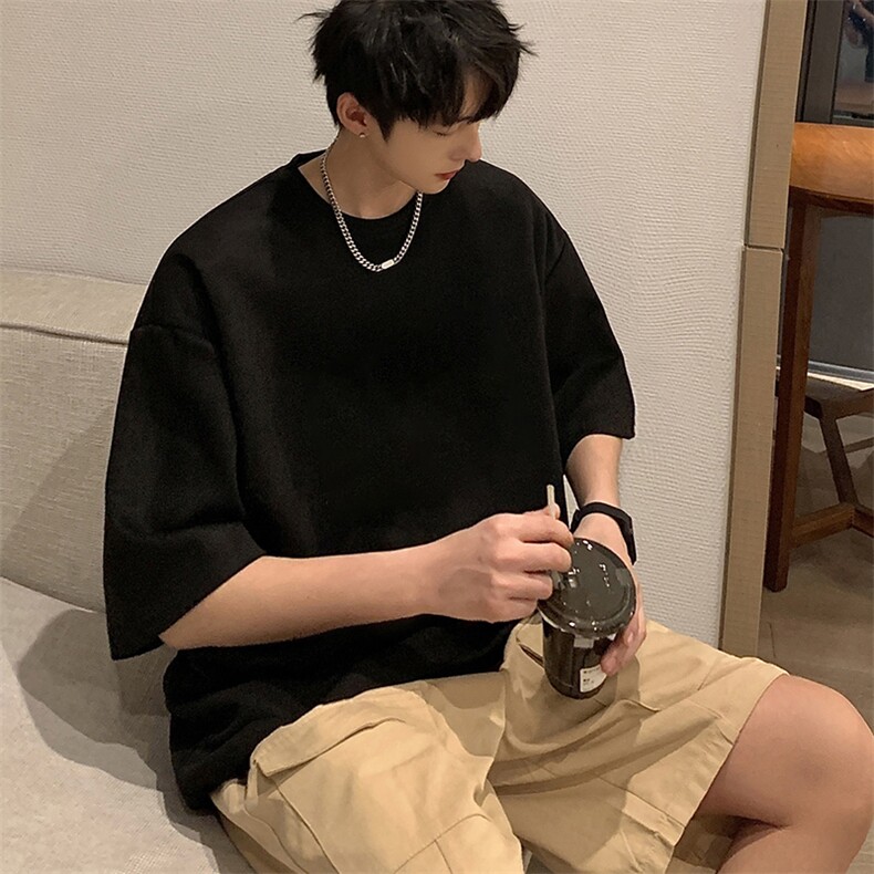 麂皮绒短袖t恤男大码半袖男JD82099-P25,男装T恤,电商A040