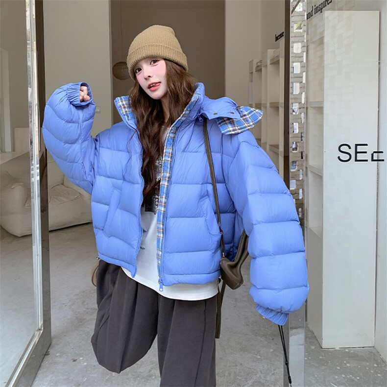 新款蓝色羽绒服777-P325-K488,女装羽绒服,2C108