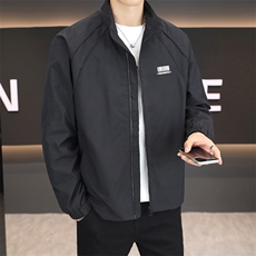 秋季新款男士潮流百搭简约立领休闲就爱看外套上衣男183P68，女装短外套，电商B226