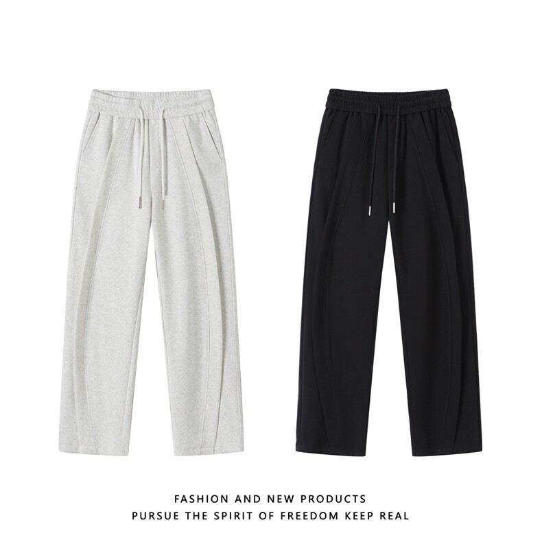 深度库存抖音得物秋冬新款美式休闲裤子重磅卫裤运动裤K10057-P45，男装休闲裤，电商A099